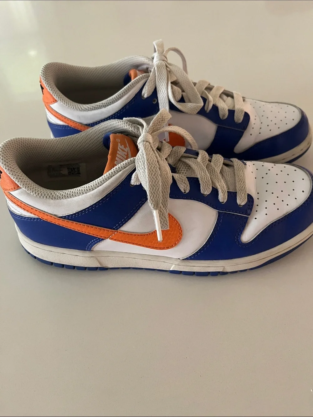 Boys Nike Dunks Low - Blue/Orange - size 6Y